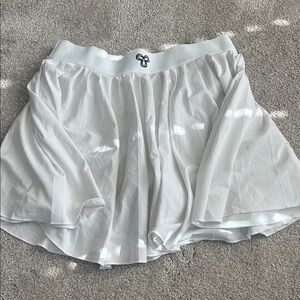 Aritzia White Pleated Tennis Skirt